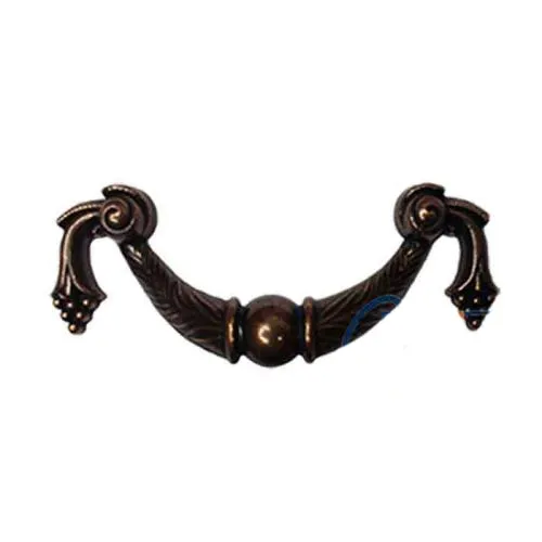 Dekoratif Zamak Üzümlü Kulp - 64mm, Eskitme, 100 Adet - Lisinya