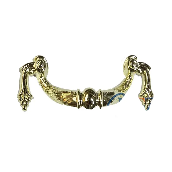 Dekoratif Zamak Üzümlü Kulp - 64mm, Sarı, 100 Adet - Lisinya