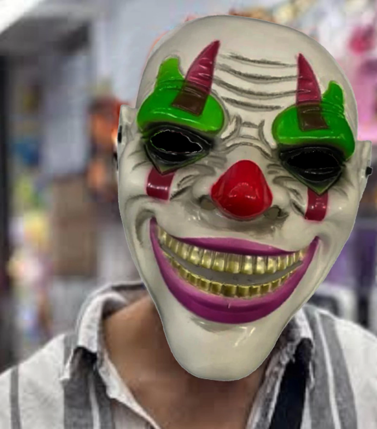 Delirten Gülüş Psikopat Palyaço Temalı Joker Maskesi - Lisinya