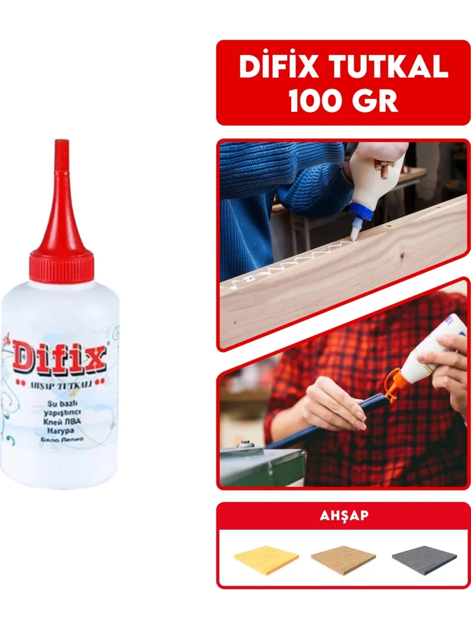 Difix Su Bazlı Ahşap Tutkalı - Lisinya