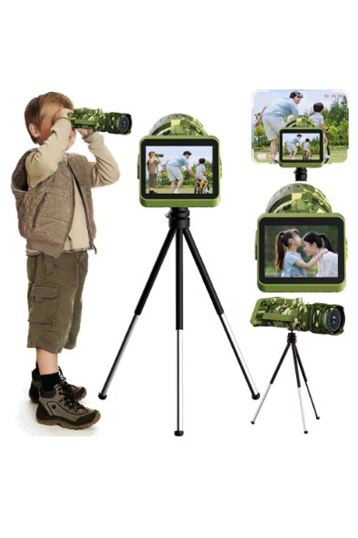 Digital Dürbün 8,0 Megapixel, 2.0 Lcd Hd Uzun Menzilli Taşınabilir 1080px720p Tripodlu Dürbün - Lisinya