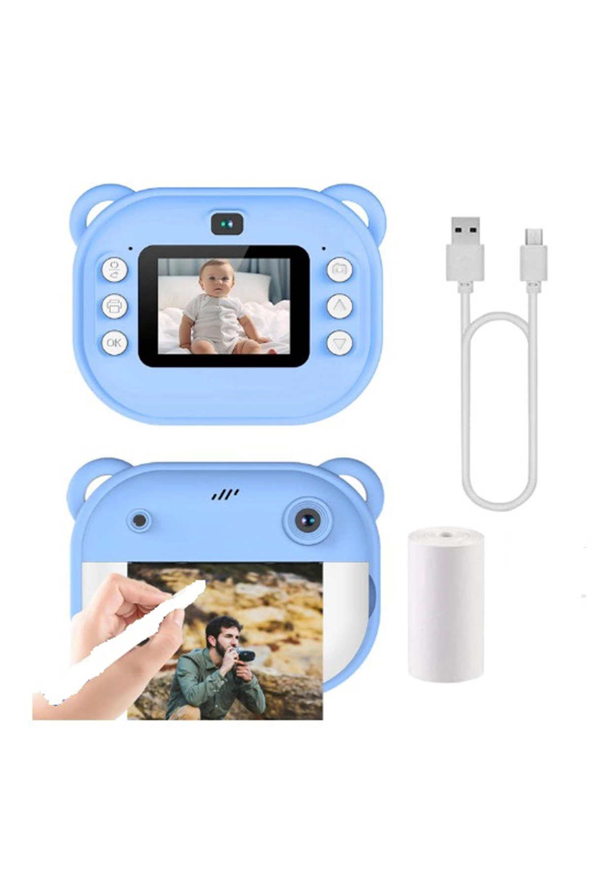 Dijital Video Kayıt Fotoğraf Çocuk Kamerası Anlık Termal Resim Kağıt Baskılı - Lisinya Dijital Video Kayıt Fotoğraf Çocuk Kamerası Anlık Termal Resim Kağıt Baskılı - Lisinya