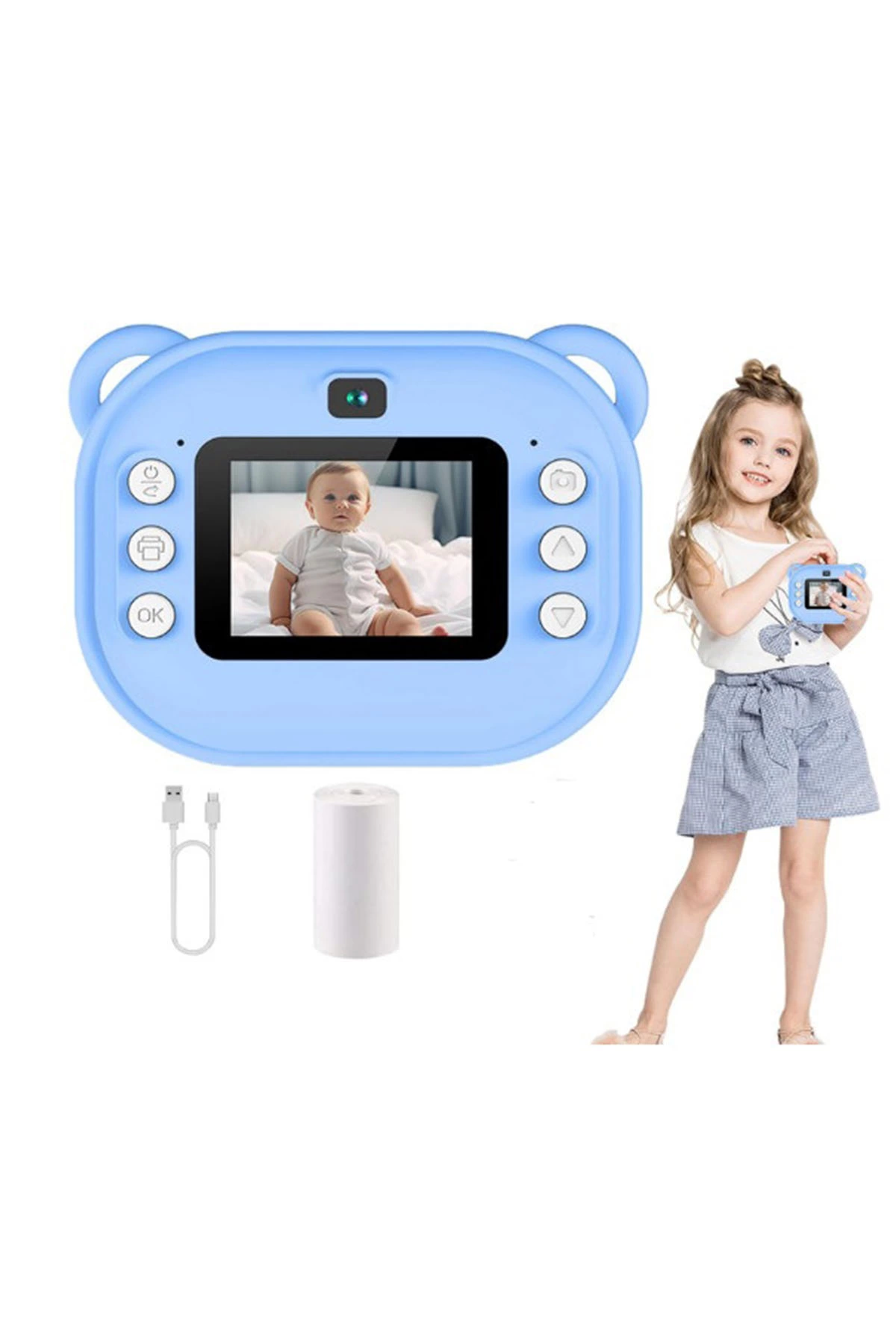 Dijital Video Kayıt Fotoğraf Çocuk Kamerası Anlık Termal Resim Kağıt Baskılı - Lisinya Dijital Video Kayıt Fotoğraf Çocuk Kamerası Anlık Termal Resim Kağıt Baskılı - Lisinya
