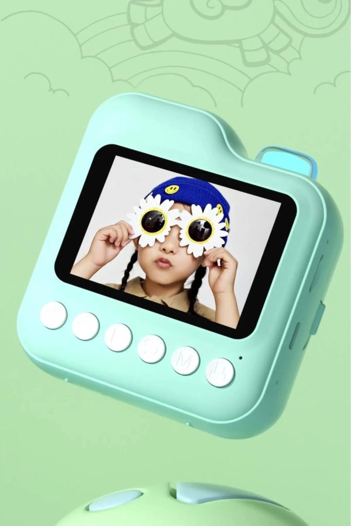 Dijital Video Kayıt Fotoğraf Çocuk Kamerası Anlık Termal Resim Kağıt Baskılı Mavi - Lisinya Dijital Video Kayıt Fotoğraf Çocuk Kamerası Anlık Termal Resim Kağıt Baskılı Mavi - Lisinya
