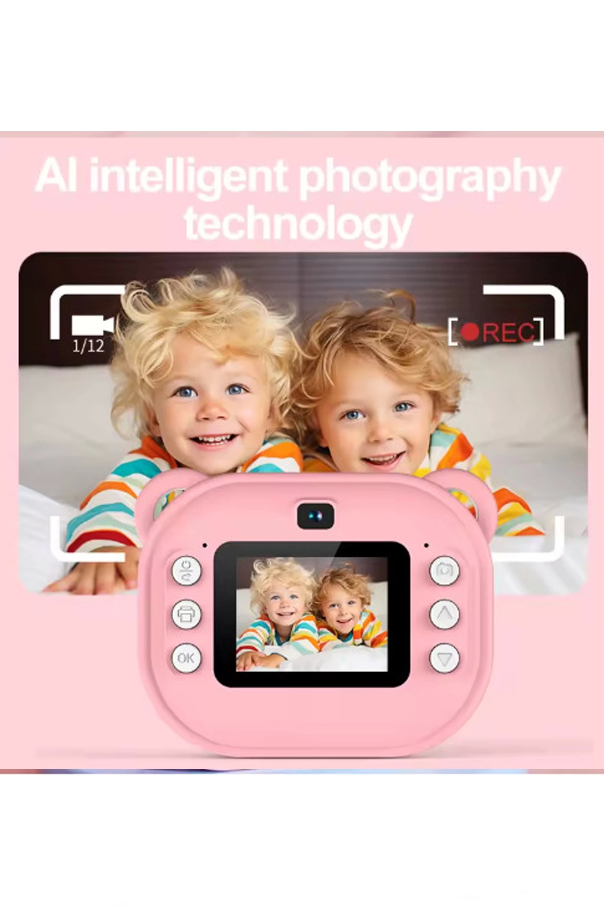 Dijital Video Kayıt Fotoğraf Çocuk Kamerası Anlık Termal Resim Kağıt Baskılı Vtn-09 - Lisinya Dijital Video Kayıt Fotoğraf Çocuk Kamerası Anlık Termal Resim Kağıt Baskılı Vtn-09 - Lisinya