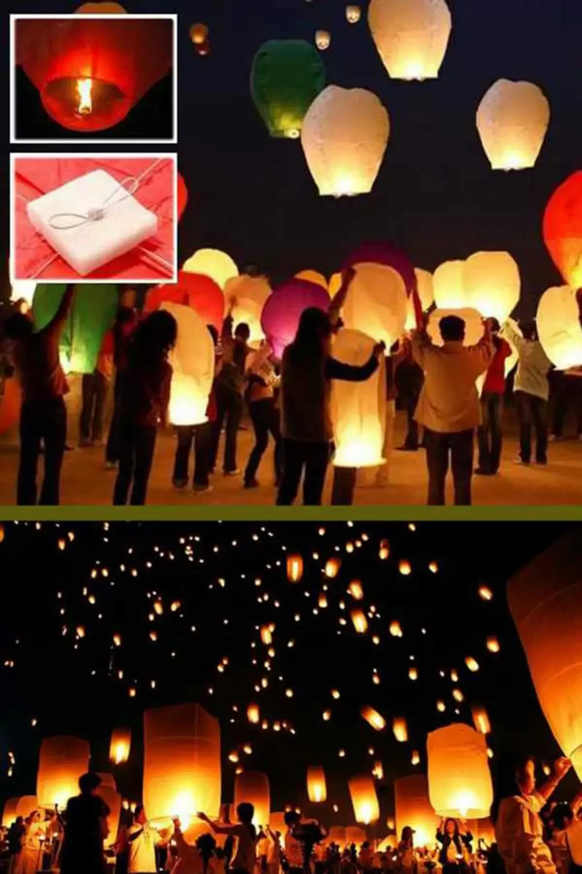 Dilek Feneri Gece Gökyüzü Dilek Balonu - Lisinya Dilek Feneri Gece Gökyüzü Dilek Balonu - Lisinya