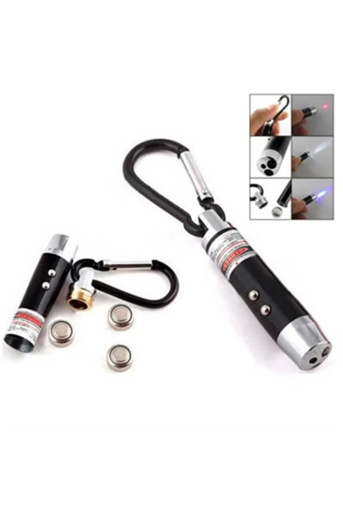 El Feneri Anahtarlık Işıklı Anahtarlık 3 Fonksyonlu Lazer Led Fener - Lisinya El Feneri Anahtarlık Işıklı Anahtarlık 3 Fonksyonlu Lazer Led Fener - Lisinya