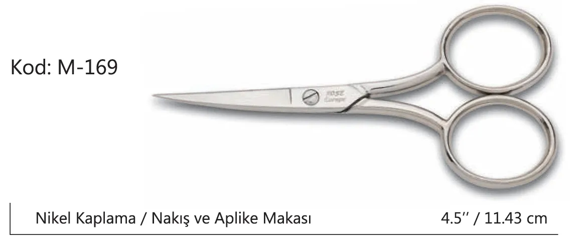 Europe Az Kalın Nakış Makası Süper Kalite No:4,5 11,43 Cm - Lisinya Europe Az Kalın Nakış Makası Süper Kalite No:4,5 11,43 Cm - Lisinya