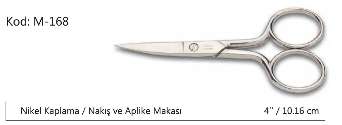 Europe Kalın Nakış Makası Süper Kalite No:4 10,16 Cm - Lisinya Europe Kalın Nakış Makası Süper Kalite No:4 10,16 Cm - Lisinya