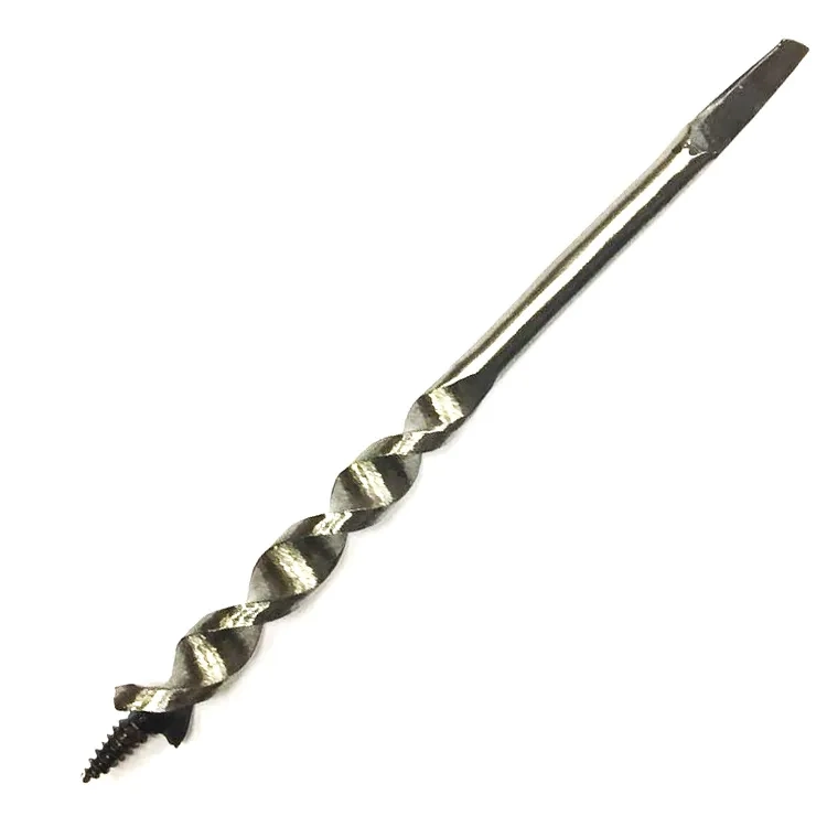 Fenerli Ahşap Burgu El / Matkap Ucu - Dört Köşe 12 Mm - Lisinya