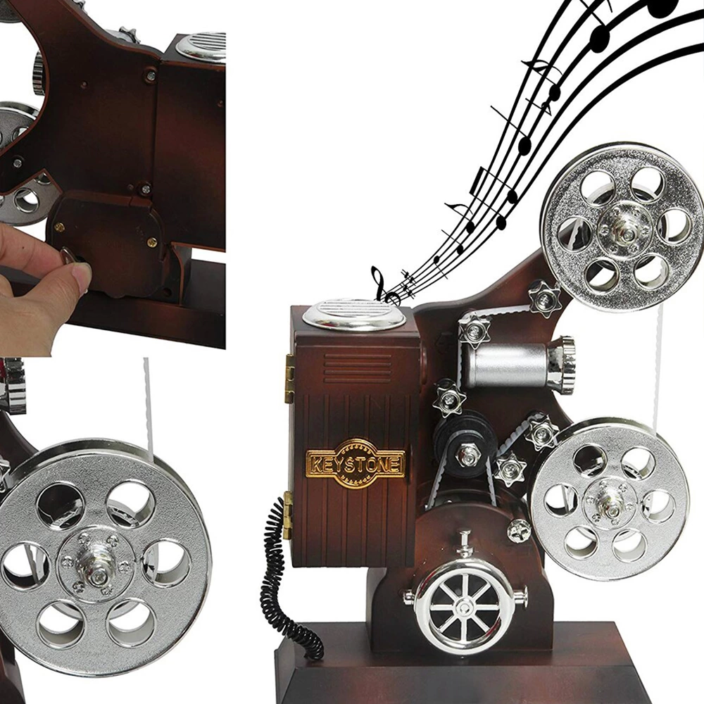 Film Makinesi Görünümlü Müzik Kutusu - Lisinya Film Makinesi Görünümlü Müzik Kutusu - Lisinya