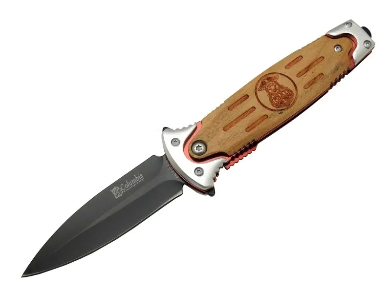 Fs 11031 Kahverengi Kamp Çakı 20cm- Police İşlemeli, Ahşap Sap, Kemerlikli, Cam Kırma Aparatlı - Lisinya Fs 11031 Kahverengi Kamp Çakı 20cm- Police İşlemeli, Ahşap Sap, Kemerlikli, Cam Kırma Aparatlı - Lisinya