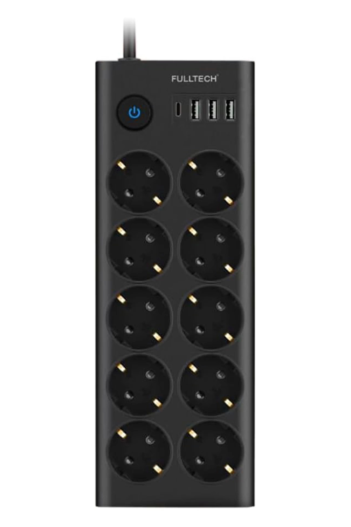 Ftr14 Type-c Girişli Akım Korumalı 10’lu Priz, 3 Usb - Lisinya