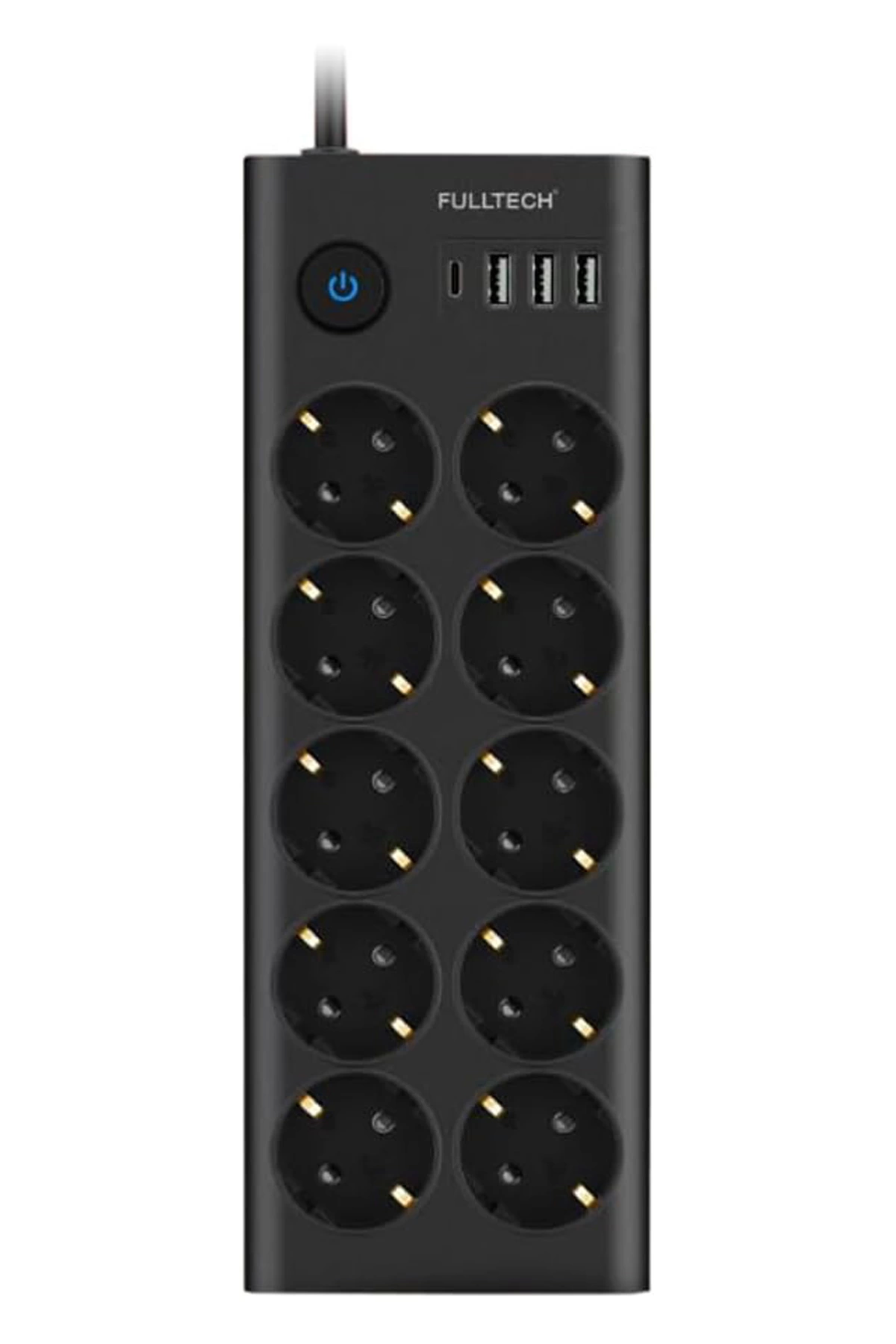 Ftr14 Type-c Girişli Akım Korumalı 10’lu Priz, 3 Usb - Lisinya