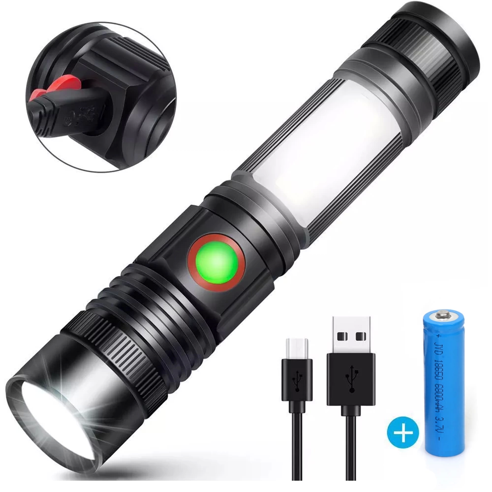 Geniş Açılı P50 Led Şarjlı El Feneri Wt-601 - Lisinya Geniş Açılı P50 Led Şarjlı El Feneri Wt-601 - Lisinya