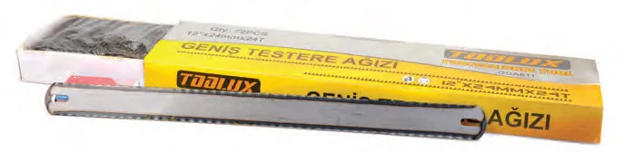 Geniş Demir Testere Ağzı Çift Taraflı - 72 Adet - Lisinya