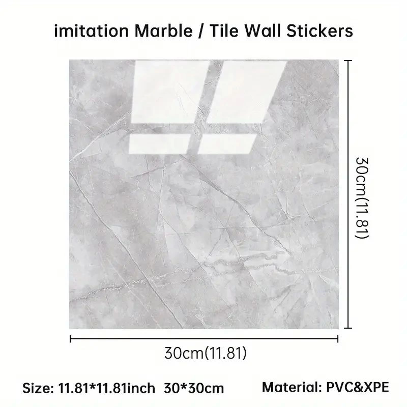 Gri Mermer Desen Du Sticker (30*30) - Lisinya Gri Mermer Desen Du Sticker (30*30) - Lisinya