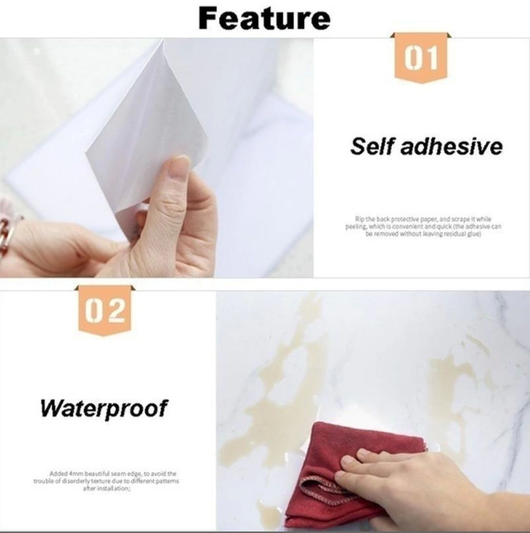 Gri Mermer Desen Du Sticker (30*30) - Lisinya Gri Mermer Desen Du Sticker (30*30) - Lisinya