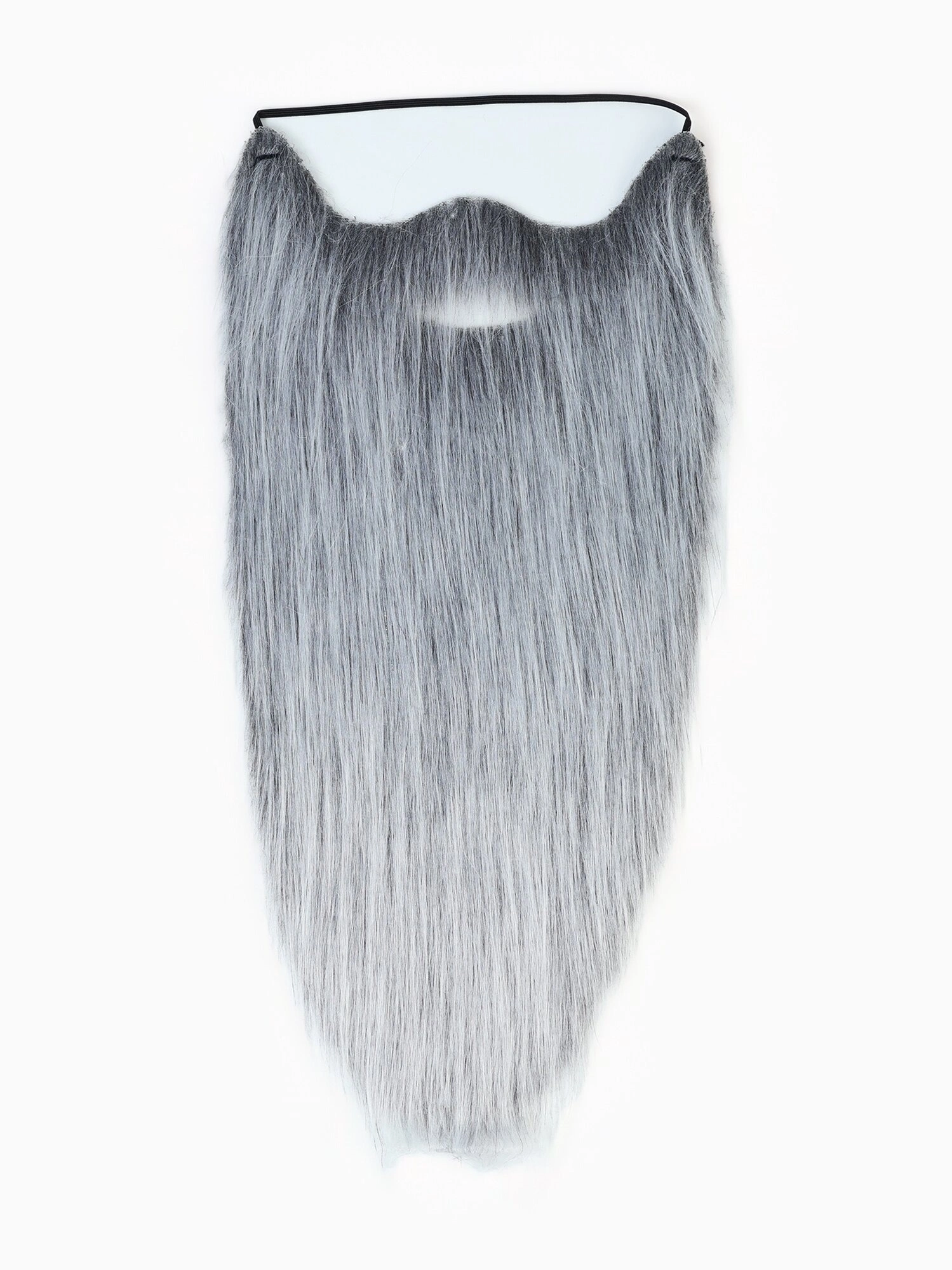 Gri Renk Lastikli Uzun Takma Sakal 40 Cm - Lisinya