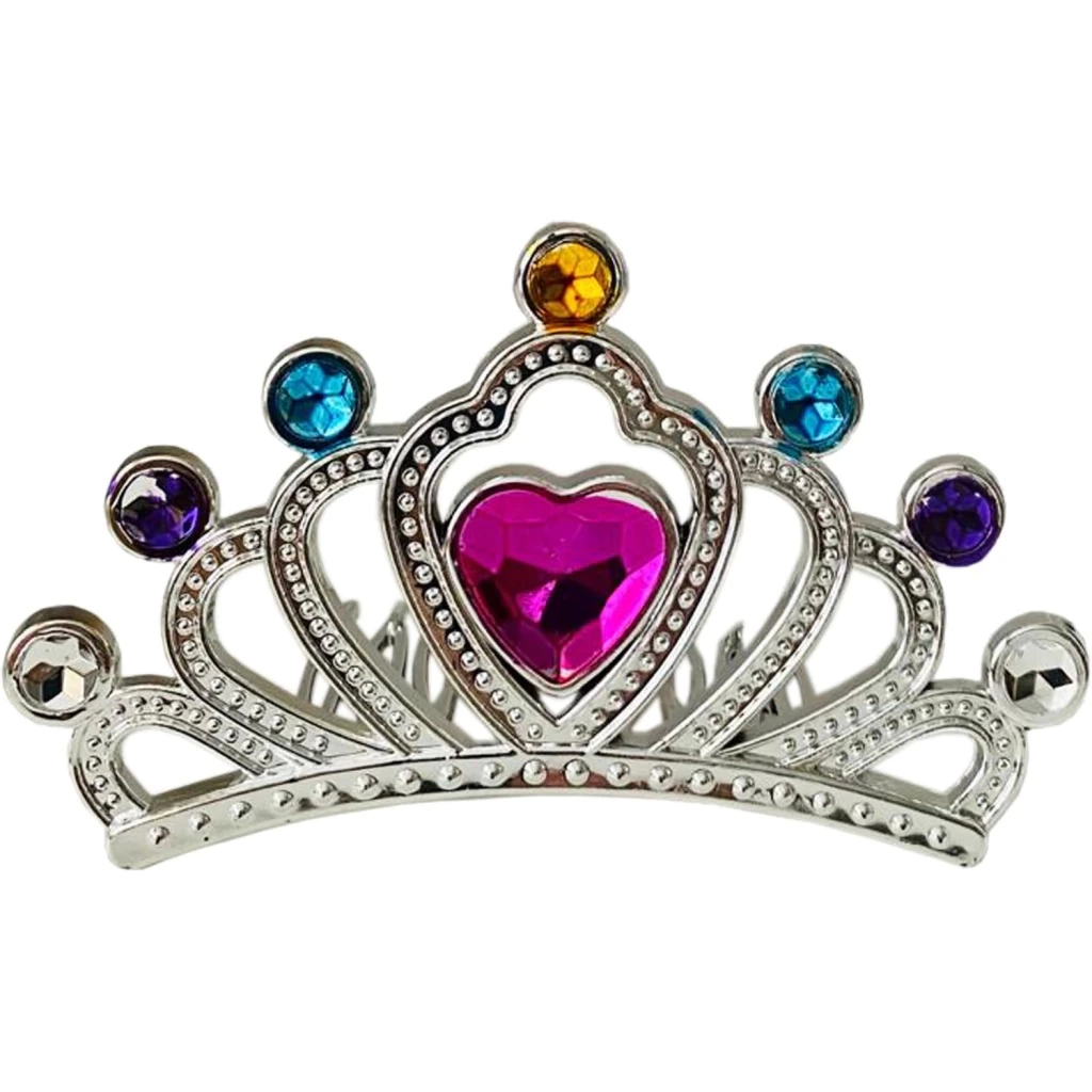 Gümüş Renk Taraklı Model Prenses Kraliçe Tacı 1 No 12x7 Cm - Lisinya Gümüş Renk Taraklı Model Prenses Kraliçe Tacı 1 No 12x7 Cm - Lisinya