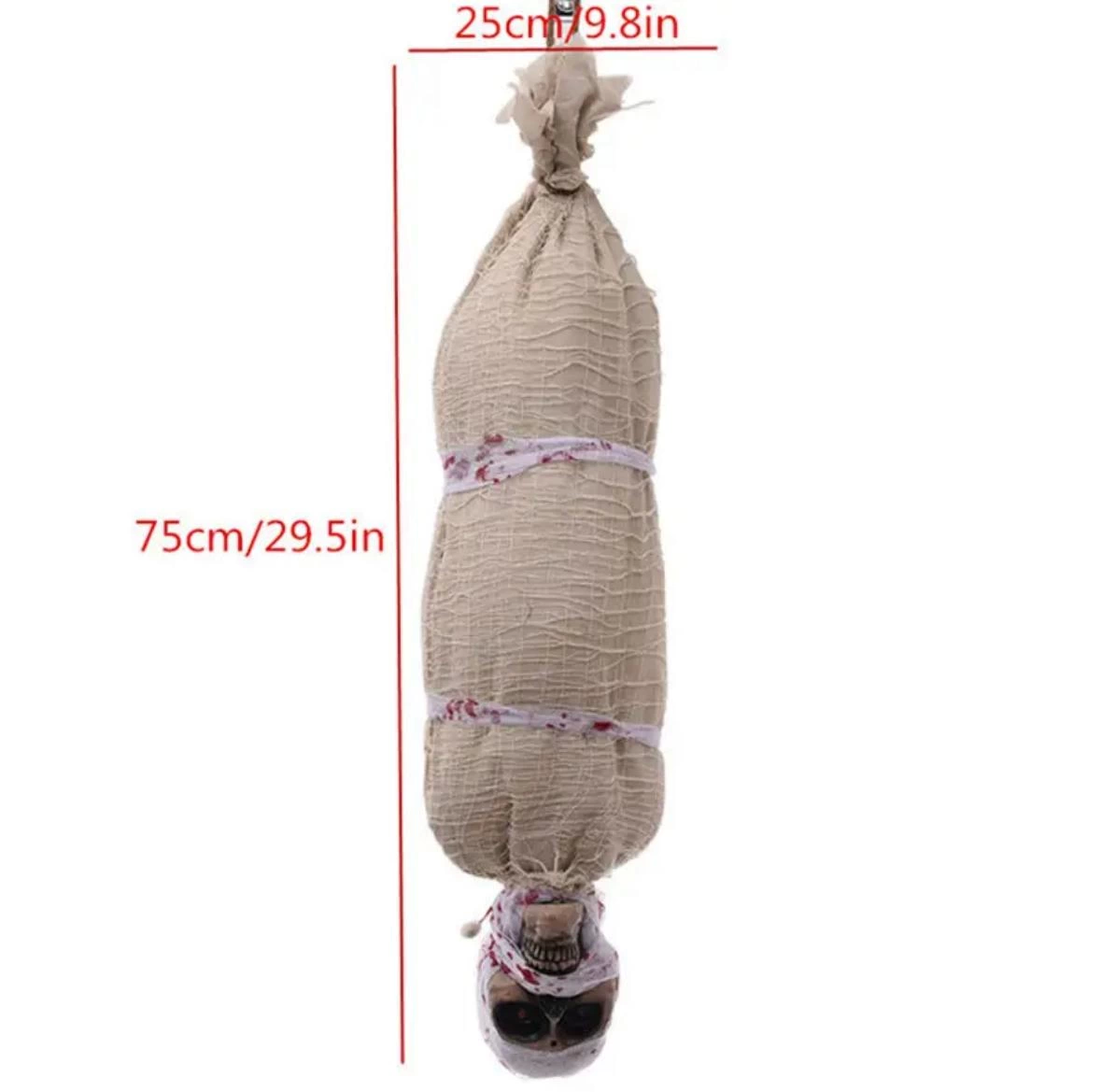 Halloween Sensörlü Işıklı Hareketli Mumya 25x75 Cm - Lisinya Halloween Sensörlü Işıklı Hareketli Mumya 25x75 Cm - Lisinya