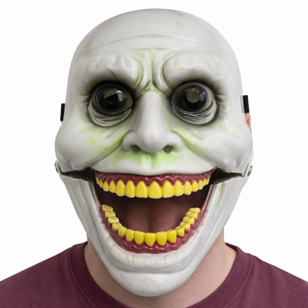 Hareketli Çene Mekanizmalı Korku Maskesi Yeşil - Lisinya Hareketli Çene Mekanizmalı Korku Maskesi Yeşil - Lisinya