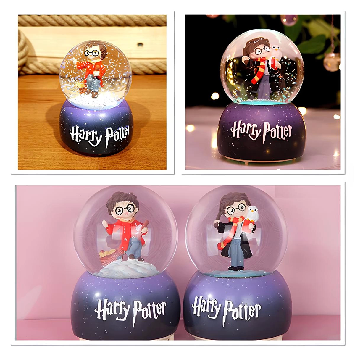 Harry Potter Üflemeli Işıklı Müzikli Kar Küresi Orta Boy Alk3119 - Lisinya