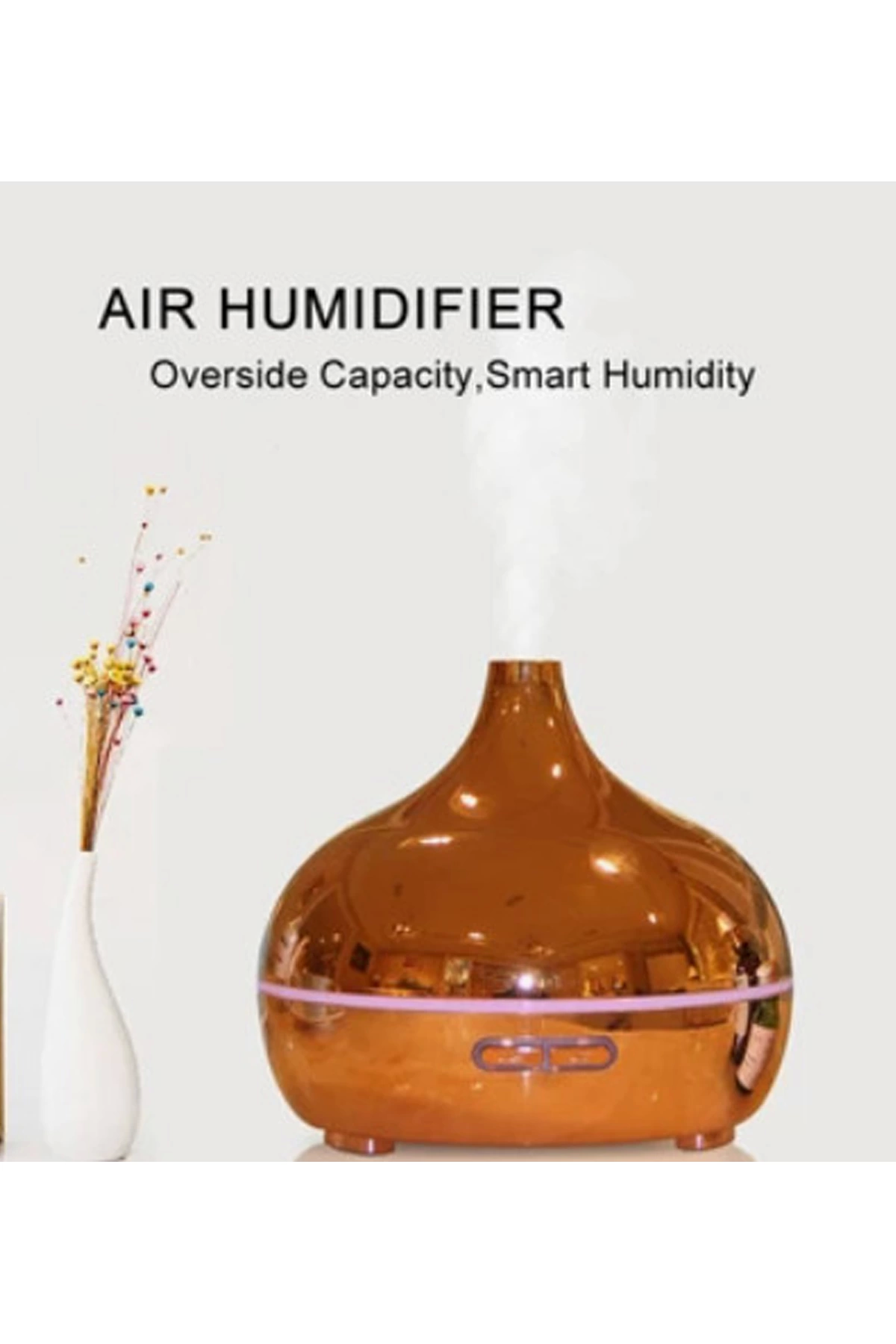 Hava Nemlendirici Parlak Gold Aromatik Oda Kokusu 550 Ml Kahve Aroma Difüzörü Buhar Nemlendırıcı - Lisinya Hava Nemlendirici Parlak Gold Aromatik Oda Kokusu 550 Ml Kahve Aroma Difüzörü Buhar Nemlendırıcı - Lisinya