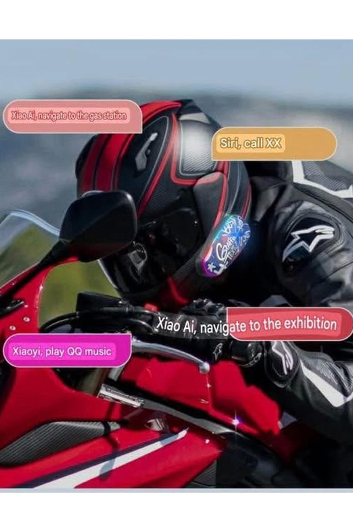Helmet Graffiti Motor Kask Kulaklık Rgb Modlu Su Geçirmez 6.0 Bluetooth Intercom Yenı Model - Lisinya