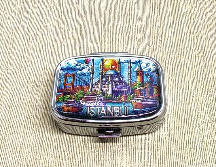 İstanbul Temalı İlaç Kutusu Alk4368 - Lisinya