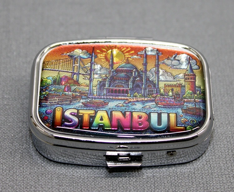İstanbul Temalı İlaç Kutusu Anahtarlık Alk4371 - Lisinya