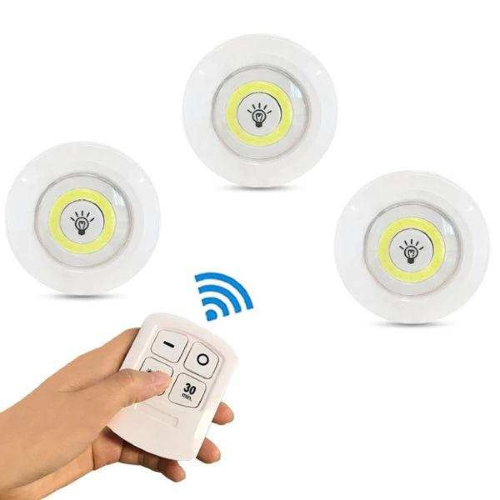 Kablosuz Uzaktan Kumandalı 3lü Led Lamba Seti - Lisinya Kablosuz Uzaktan Kumandalı 3lü Led Lamba Seti - Lisinya