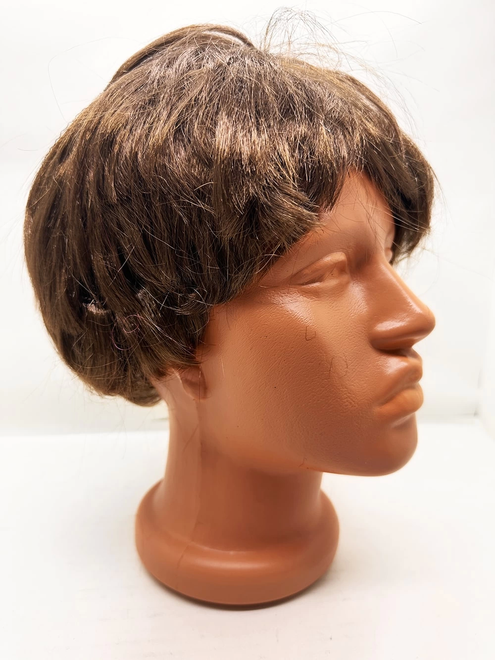 Kahve Renk Kısa Kesim İçi Astarlı Erkek Peruğu - Lisinya