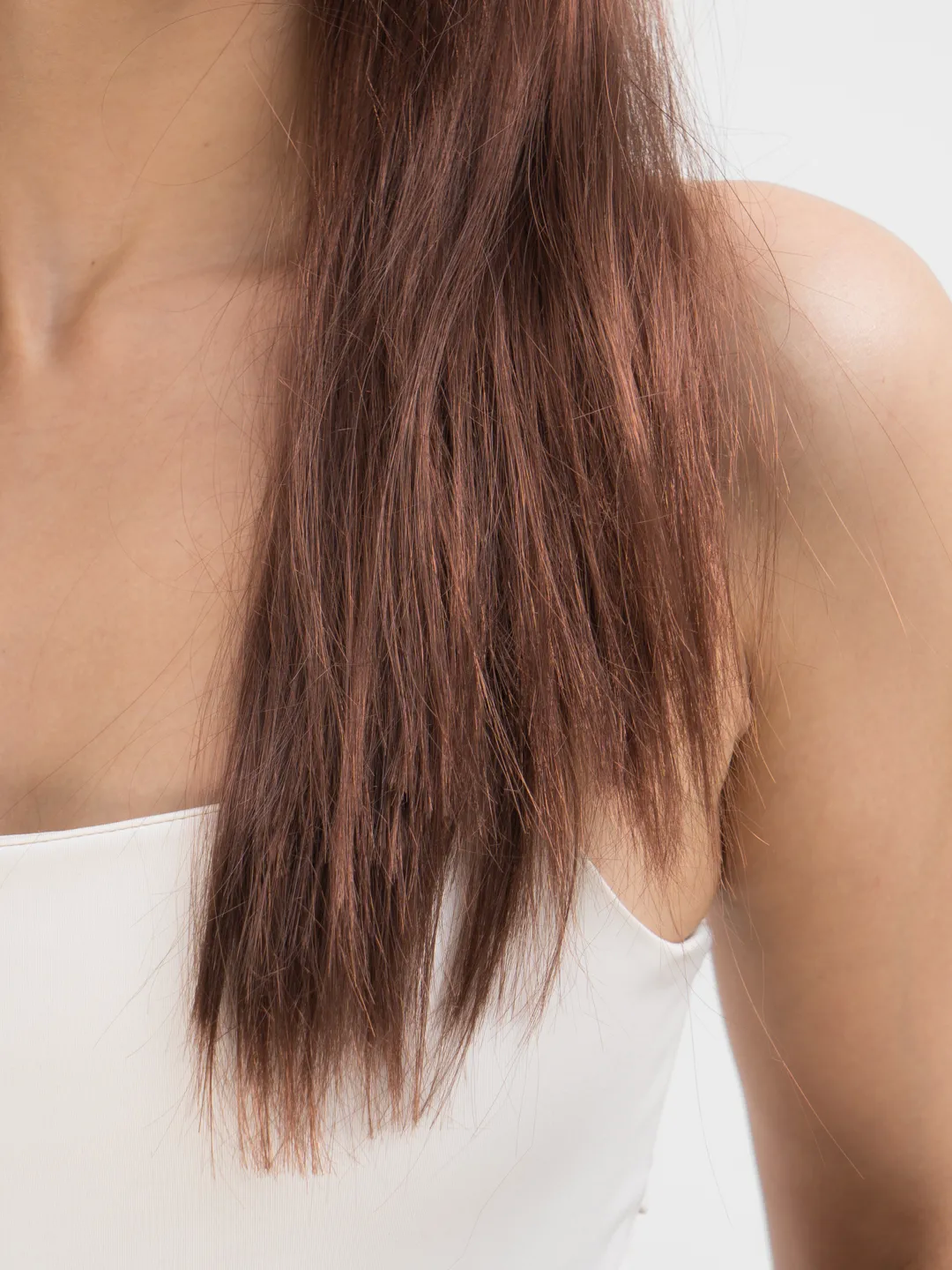 Kahve Renk Uzun Düz Parti Peruğu - Uzun Kahverengi Peruk - Lisinya