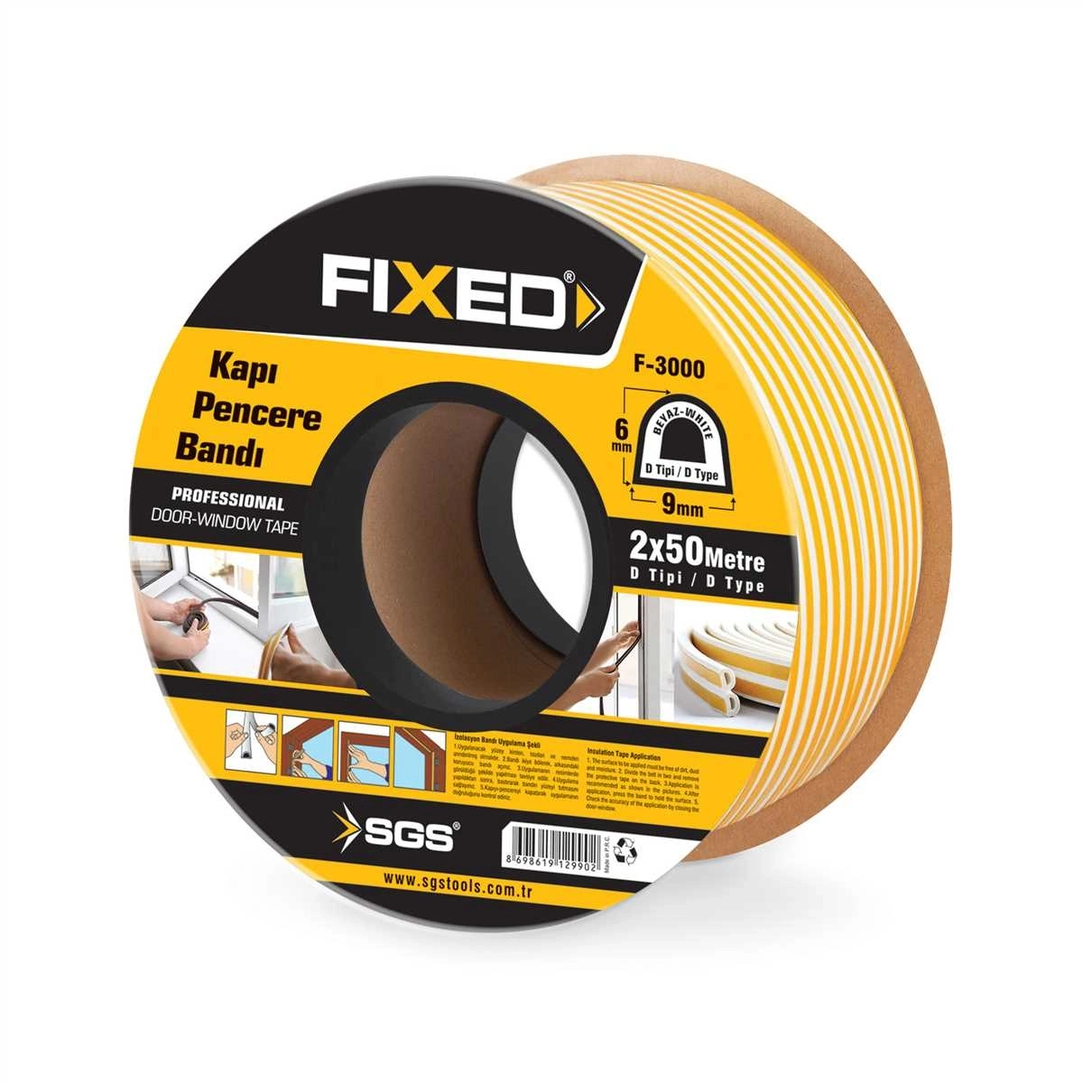 Kapı Pencere Bandı (beyaz) 2*50 Mt - Lisinya