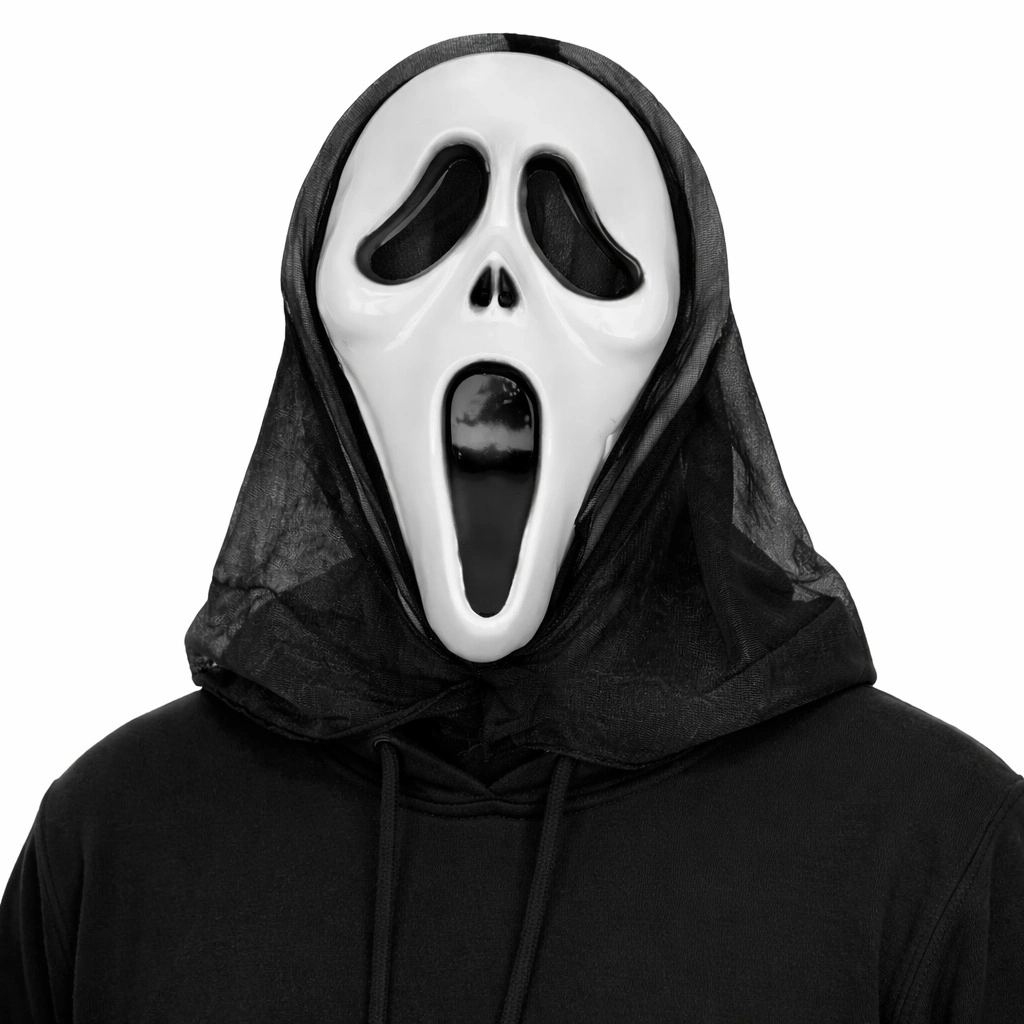Kapşonlu Çığlık Maskesi Scream Maskesi - Hayalet Maskesi 33x21 Cm - Lisinya Kapşonlu Çığlık Maskesi Scream Maskesi - Hayalet Maskesi 33x21 Cm - Lisinya