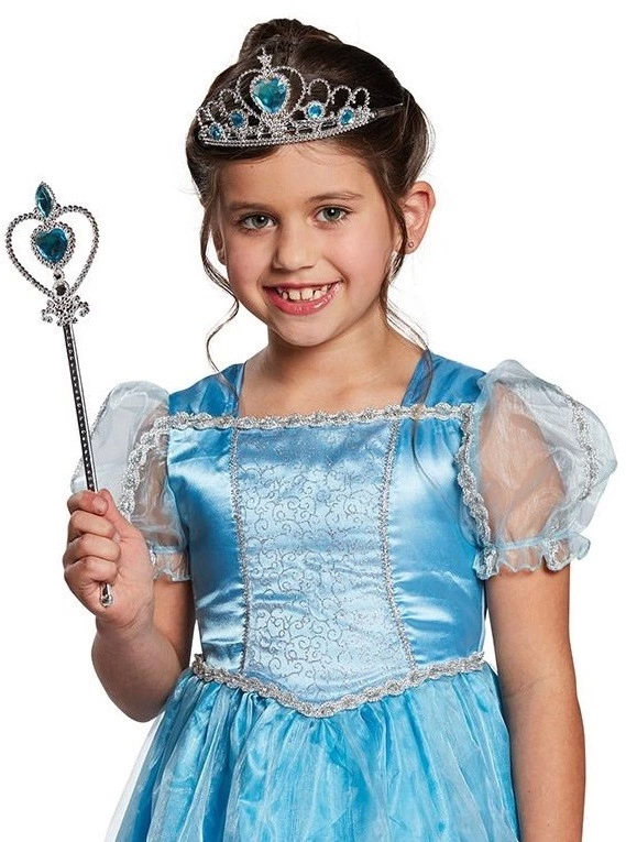 Karlar Ülkesi Elsa Mavi Kalpli Taç Ve Mavi Asa Seti Çocuk Boy - Lisinya Karlar Ülkesi Elsa Mavi Kalpli Taç Ve Mavi Asa Seti Çocuk Boy - Lisinya