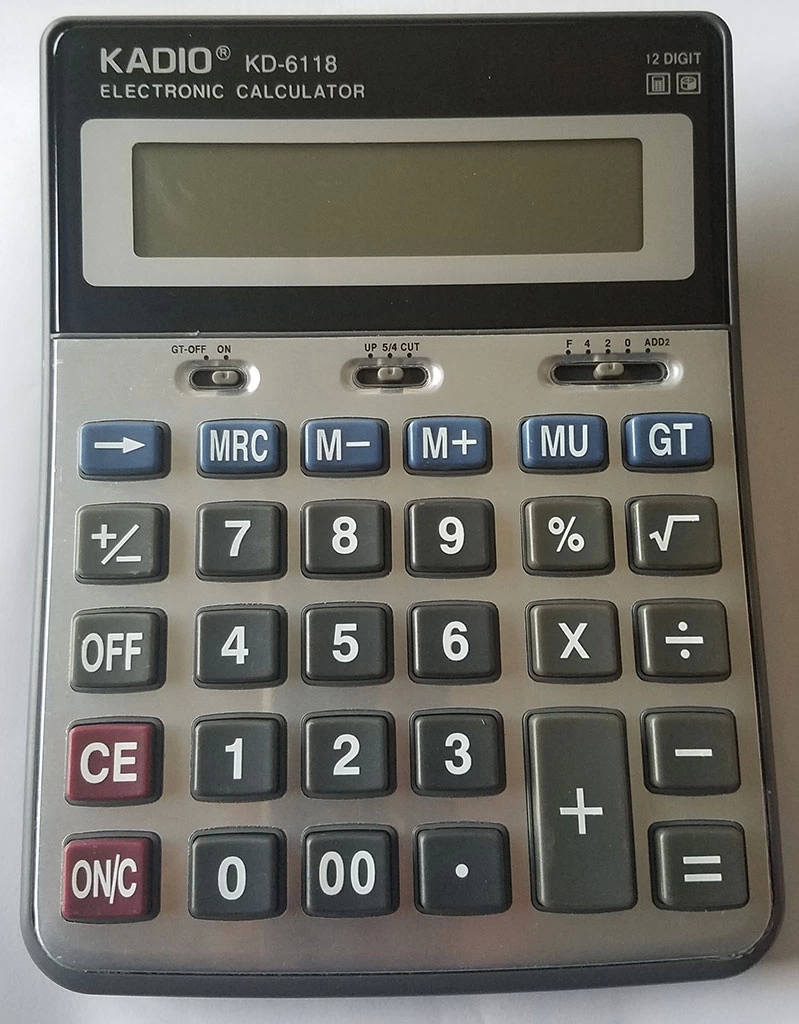 Kd-6118 12 Haneli Büyük Boy Hesap Makinesi - Lisinya