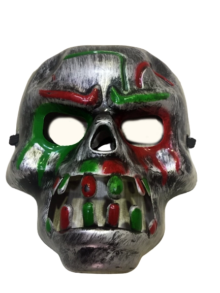 Kırmızı Kan Şeritli Dişli Dracula Kuru Kafa Maskesi Gri Renk - Lisinya Kırmızı Kan Şeritli Dişli Dracula Kuru Kafa Maskesi Gri Renk - Lisinya