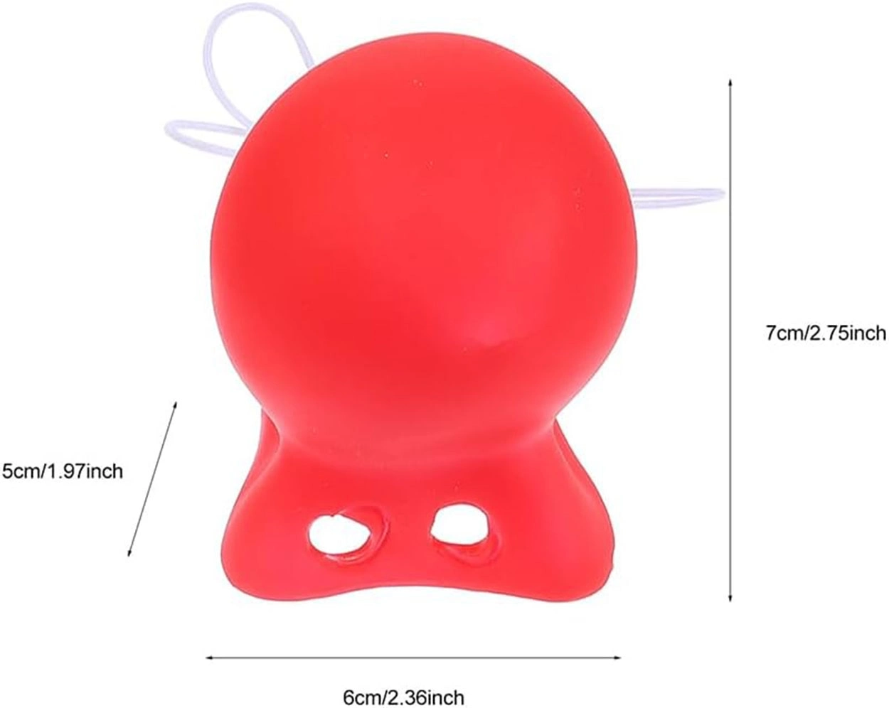 Kırmızı Renk Lastikli Burun Palyaço Burun - Lisinya