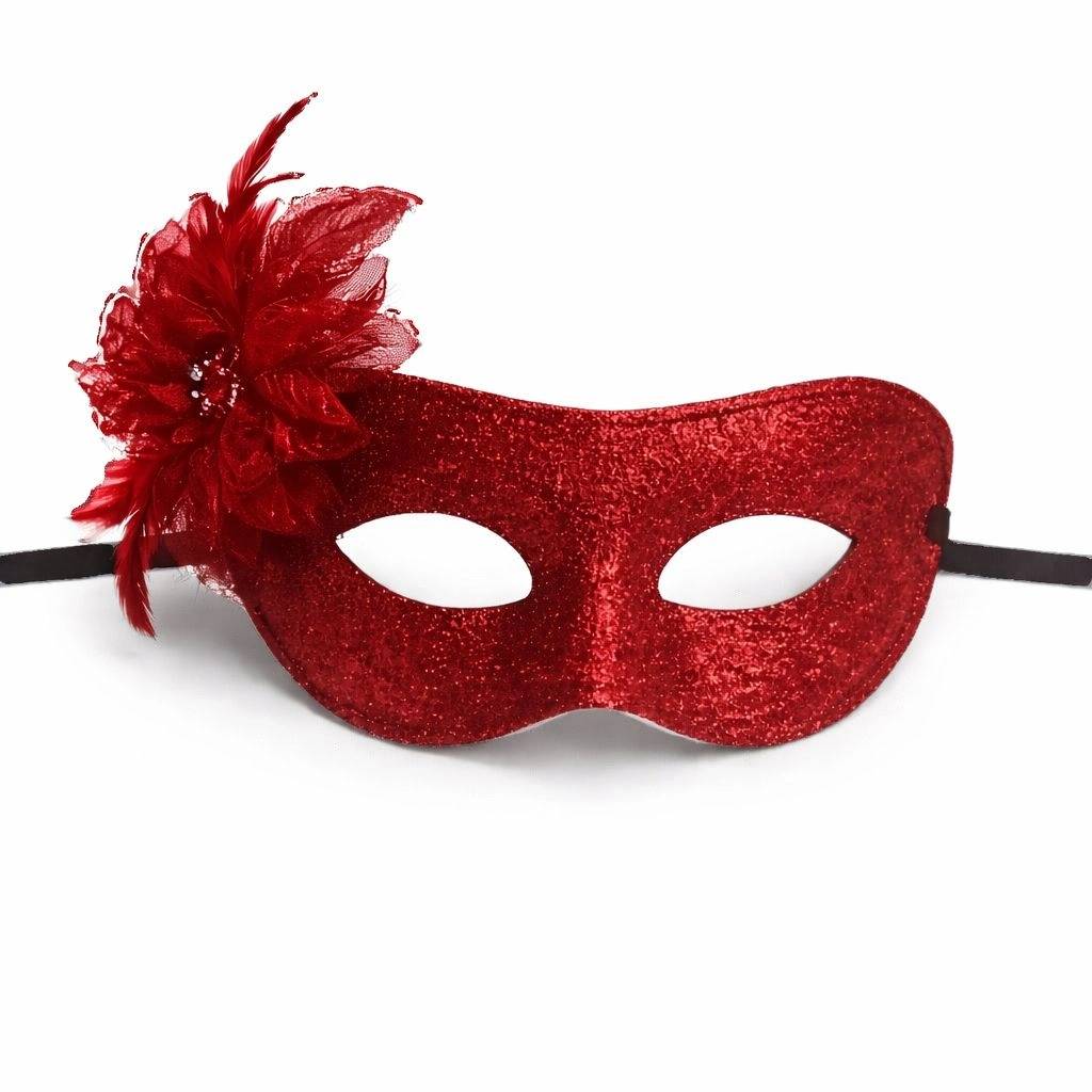 Kırmızı Simli Tüylü Balo Maskesi – Kadın Parti Maskeli Balo Maskesi - Lisinya Kırmızı Simli Tüylü Balo Maskesi – Kadın Parti Maskeli Balo Maskesi - Lisinya