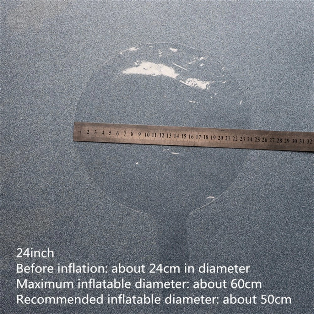 Kırmızı Simli Yulak Şeffaf Balon 24 İnç - Lisinya Kırmızı Simli Yuvarlak Şeffaf Balon 24 İnç - Lisinya