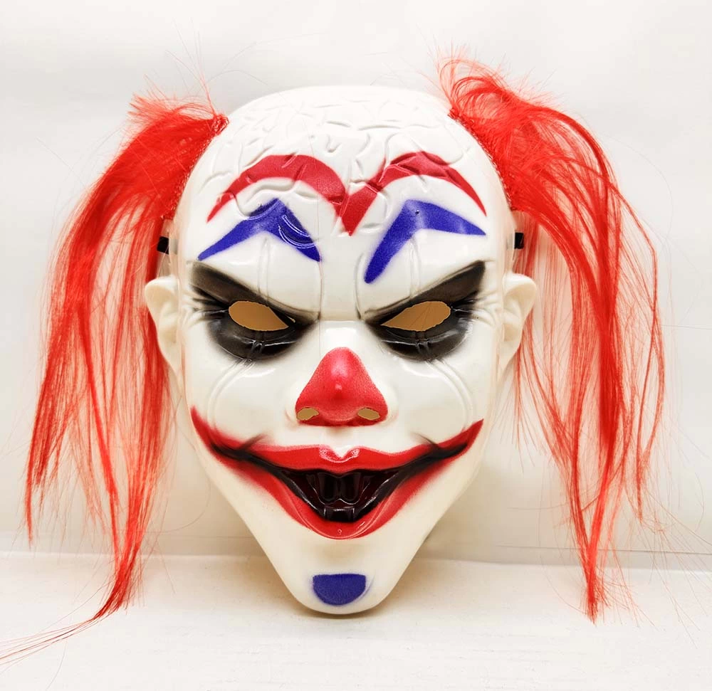 Kızıl Saçlı Joker Palyaço Maskesi - Lisinya Kızıl Saçlı Joker Palyaço Maskesi - Lisinya