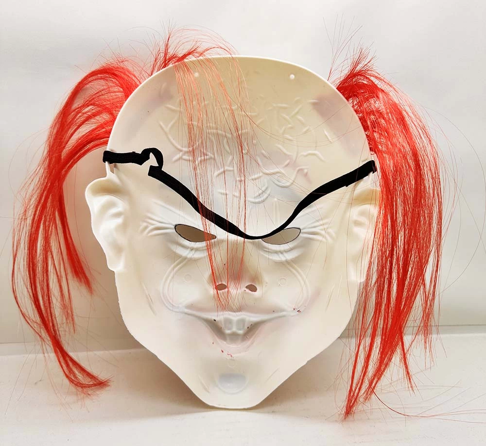 Kızıl Saçlı Joker Palyaço Maskesi - Lisinya Kızıl Saçlı Joker Palyaço Maskesi - Lisinya