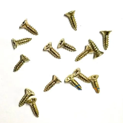 Klips, Menteşe, Ayak, Ağaç, Sunta Vidası 2,2x7,5mm - Sarı 100 Adet - Lisinya Klips, Menteşe, Ayak, Ağaç, Sunta Vidası 2,2x7,5mm - Sarı 100 Adet - Lisinya