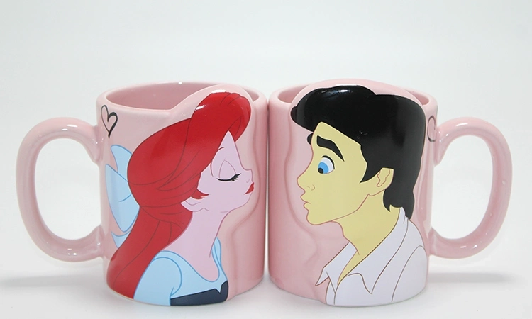 Küçük Deniz Kızı Ariel Ve Prens Eric 3d Çift Kupa Bardak Seti Alk4537 - Lisinya