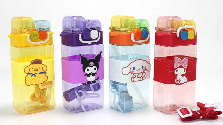 Kuromi Çift Bölmeli Pipetli Matara & Suluk Alk5112 - Lisinya