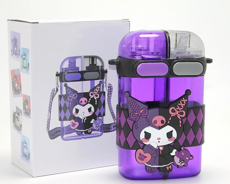 Kuromi Figürlü Çift Bölmeli Matara Suluk Alk4715 - Lisinya