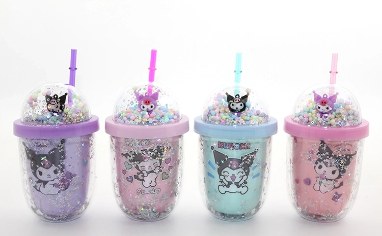 Kuromi Figürlü Pipetli Kapaklı Kupa Bardak Alk5109 - Lisinya