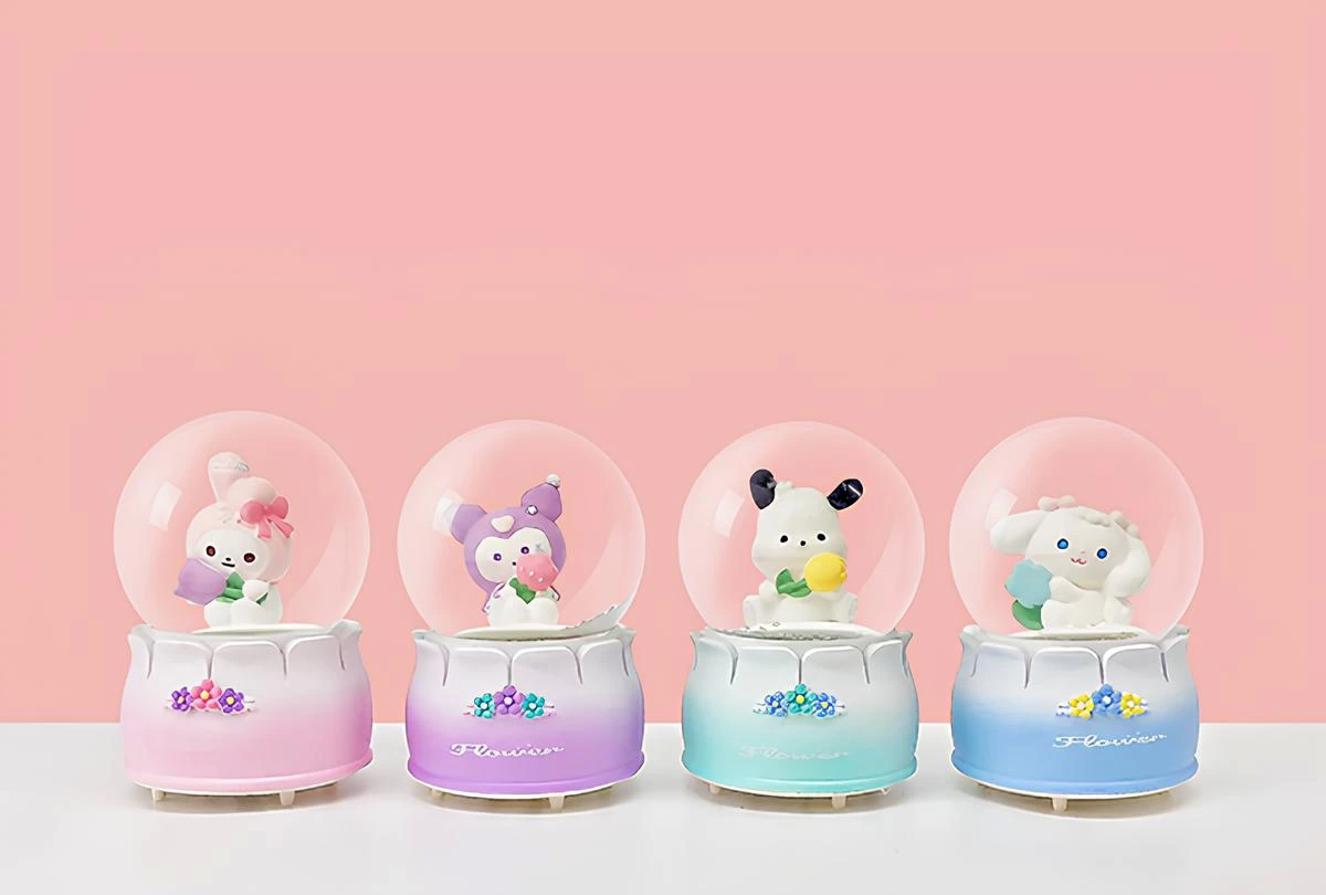 Kuromi Işıklı Kar Küresi 9 Cm Alk3398 - Lisinya